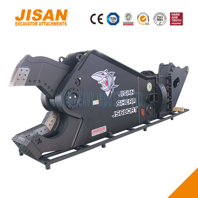 JS800RT Excavator Metal Shears Εύκολη αντικατάσταση λεπίδας και ανθεκτικό σε φθορά χάλυβα για μέγιστη αντοχή