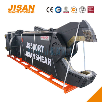 JS800RT Excavator Metal Shears Εύκολη αντικατάσταση λεπίδας και ανθεκτικό σε φθορά χάλυβα για μέγιστη αντοχή