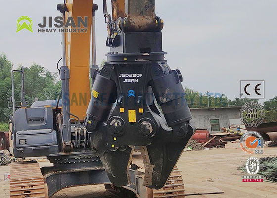 360 Deg Rotation Excavator Metal Shears High Strength Steel Replaceable Blade Abrasion-Resistant