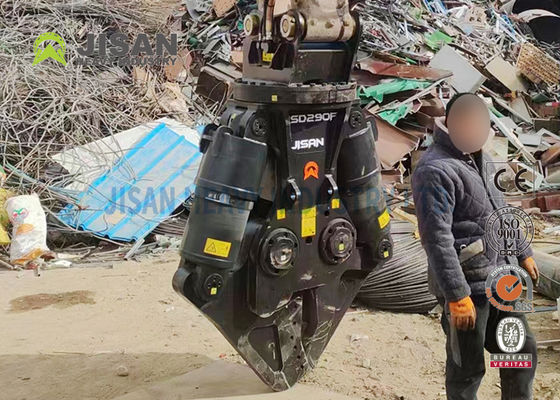 Υδραυλικές ψαλίδες μετάλλων εκσκαφέα JISAN με κινητήρα υδραυλικής περιστροφής 360 μοιρών, ισχυρή ισχύ και μεγάλη αντοχή