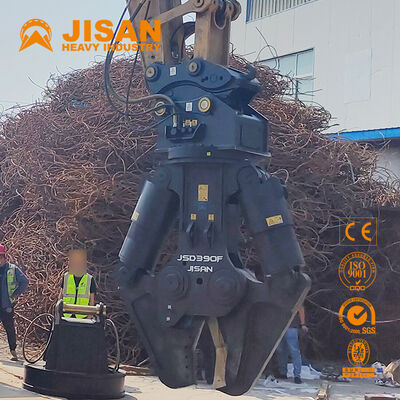 Πολυσχιδές μεταλλικές ψαλίδες εξορυκτών με ευρύ ανοιχτό σαγόνι και ισχυρό κύλινδρο ισχύος για την ανακύκλωση και την κατεδάφιση σκυροδέματος