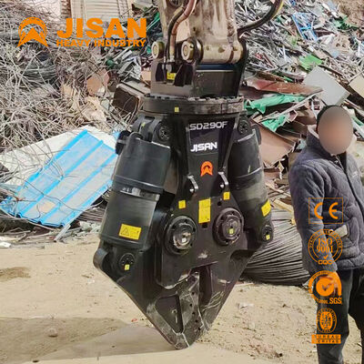 Πολυσχιδές μεταλλικές ψαλίδες εξορυκτών με ευρύ ανοιχτό σαγόνι και ισχυρό κύλινδρο ισχύος για την ανακύκλωση και την κατεδάφιση σκυροδέματος