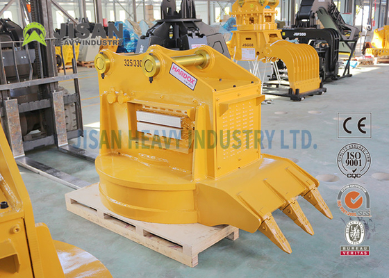 1600kg 3600lb 1,2m 47in Στρογγυλός υδραυλικός ηλεκτρομαγνήτης ανύψωσης για θραύσματα μετάλλων γερανού