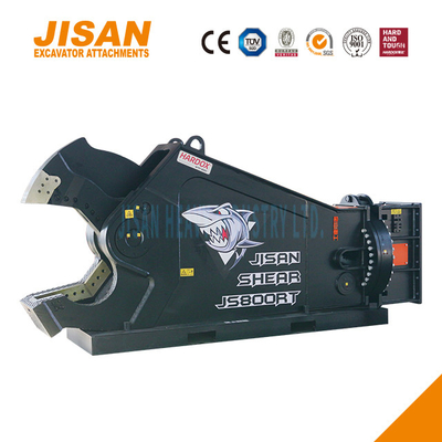 JS800RT Excavator Metal Shears Εύκολη αντικατάσταση λεπίδας και ανθεκτικό σε φθορά χάλυβα για μέγιστη αντοχή